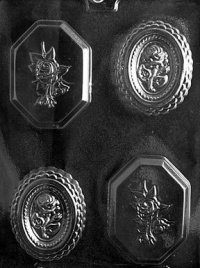 Cybrtrayd M191 Oval Rose Bar Miscellaneous Chocolate Candy Mold Cybrtrayd M191 Oval Rose Bar Miscellaneous Chocolate Candy Mold