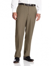 Haggar Men's Repreve Stria Gab Plain Front Dress Pant Haggar Men's Repreve Stria Gab Plain Front Dress Pant