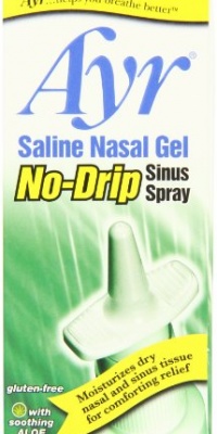 Ayr Saline Nasal Gel No-drip Sinus Spray With Soothing Aloe Vera, 0.75-Ounce Spray Bottles (Pack of 3) Ayr Saline Nasal Gel No-drip Sinus Spray With Soothing Aloe Vera, 0.75-Ounce Spray Bottles (Pack of 3)