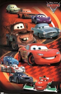 Cars 2 Movie Group Poster Print - 22x34 Poster Print, 22x34 Cars 2 Movie Group Poster Print - 22x34 Poster Print, 22x34