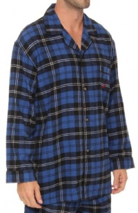 Nautica Men's Catamaran Plaid Camp Sleep Shirt Nautica Men's Catamaran Plaid Camp Sleep Shirt