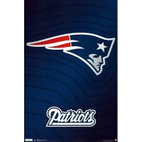 New England Patriots Logo Poster Poster Print, 22x34 New England Patriots Logo Poster Poster Print, 22x34