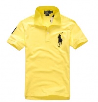Ralph Lauren Custom-Fit * Big Pony S/S * YELLOW/DARK BLUE PONY - XL Polo shirt Ralph Lauren Custom-Fit * Big Pony S/S * YELLOW/DARK BLUE PONY - XL Polo shirt