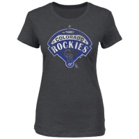 MLB Colorado Rockies Women's Mandate To Win Crew Neck T-Shirt, Charcoal Heather MLB Colorado Rockies Women's Mandate To Win Crew Neck T-Shirt, Charcoal Heather