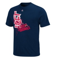 MLB Mens St. Louis Cardinals Bat Boy Athletic Navy Short Sleeve Basic Tee By Majestic MLB Mens St. Louis Cardinals Bat Boy Athletic Navy Short Sleeve Basic Tee By Majestic