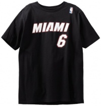 NBA Miami Heat Black The Go To T-Shirt LeBron James #6 NBA Miami Heat Black The Go To T-Shirt LeBron James #6
