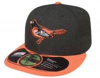 MLB Baltimore Orioles Authentic On Field Game 59FIFTY Cap, Black/Orange Bill MLB Baltimore Orioles Authentic On Field Game 59FIFTY Cap, Black/Orange Bill