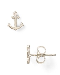 Dogeared offers a daily dose of nautical allure with these sterling silver anchor studs. Pair the bright baubles with an LBD or let them sail full speed with a striped boatneck tee.