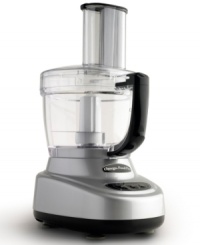 Prep for the pros. Complete with 11- and 4-cup work bowls, this sleek food processor conquers a range of recipes, from family-sized gatherings to dinners for two. Includes 2mm & 4mm slicing and shredding discs, plus a versatile feed chute with two openings, so every kind of ingredient-from small & soft to large & tough-is welcome. 5-year warranty. Prep for the pros. Complete with 11- and 4-cup work bowls, this sleek food processor conquers a range of recipes, from family-sized gatherings to dinners for two. Includes 2mm & 4mm slicing and shredding discs, plus a versatile feed chute with two openings, so every kind of ingredient-from small & soft to large & tough-is welcome. 5-year warranty.