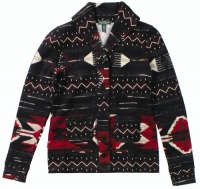 Lauren Jeans Co. Women's Southwest-Print Shawl-Collar Fleece Cardigan Sweater (Black Multi) (Small) Lauren Jeans Co. Women's Southwest-Print Shawl-Collar Fleece Cardigan Sweater (Black Multi) (Small)
