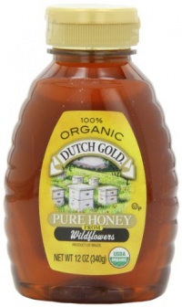 Dutch Gold Honey Organic Squeeze, 12-Ounce (Pack of 3)