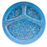 Zak Designs Confetti 11-1/4-inch Turquoise Divided BBQ Plate, Set of 6 Zak Designs Confetti 11-1/4-inch Turquoise Divided BBQ Plate, Set of 6