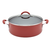 KitchenAid Aluminum Nonstick 7.5-Qt. Covered Wide Stockpot, Red KitchenAid Aluminum Nonstick 7.5-Qt. Covered Wide Stockpot, Red