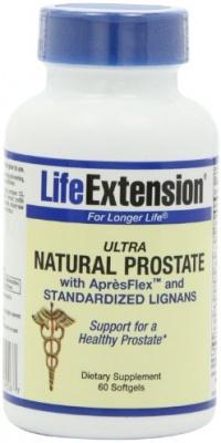 Life Extension Ultra Natural Prostate with Apres Flex and Standardized Lignans Softgels, 60 Count Life Extension Ultra Natural Prostate with Apres Flex and Standardized Lignans Softgels, 60 Count