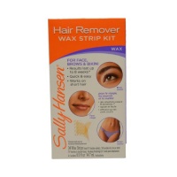 Sally Hansen Hair Remover Wax Strip Kit for Face, Brows & Bikini, 34 Strips (17- Double Sided Strips) Sally Hansen Hair Remover Wax Strip Kit for Face, Brows & Bikini, 34 Strips (17- Double Sided Strips)