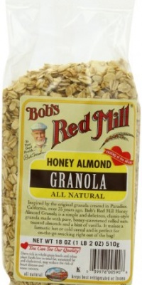 Bob's Red Mill Granola, Honey Almond, 18-Ounce Bags (Pack of 4) Bob's Red Mill Granola, Honey Almond, 18-Ounce Bags (Pack of 4)