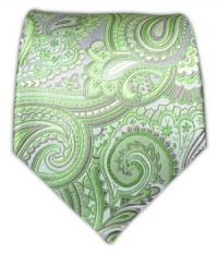 100% Silk Woven Apple Paisley Tie