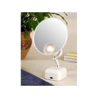 Floxite Fl-615 15x Supervision Magnifying Mirror Light, White, Frosted White Floxite Fl-615 15x Supervision Magnifying Mirror Light, White, Frosted White