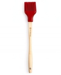 Cook in color! With all the brilliance & personality of Le Creuset, this basting brush features silicone bristles that evenly and expertly dish out flavorful marinades and sauces for perfectly roasted, grilled and prepared meals. A dishwasher-safe construction means zero hassle from prep to presentation. Cook in color! With all the brilliance & personality of Le Creuset, this basting brush features silicone bristles that evenly and expertly dish out flavorful marinades and sauces for perfectly roasted, grilled and prepared meals. A dishwasher-safe construction means zero hassle from prep to presentation.