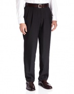 Savane Men's Select Edition Microfiber Pleated Dress Pant