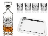 Dublin 6 Pc Crystal Whiskey Bar Set Dublin 6 Pc Crystal Whiskey Bar Set