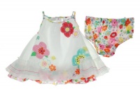 First Impressions Flower Sun Dress Bright White 3-6 Months First Impressions Flower Sun Dress Bright White 3-6 Months