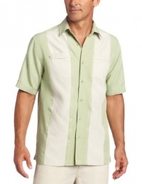 Cubavera Men's Short Sleeve Panel Hidden Pocket Flap Shirt Cubavera Men's Short Sleeve Panel Hidden Pocket Flap Shirt