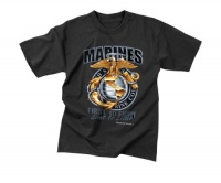 Marines Color Globe & Anchor T-shirt from Black Ink