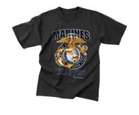Marines Color Globe & Anchor T-shirt from Black Ink Marines Color Globe & Anchor T-shirt from Black Ink
