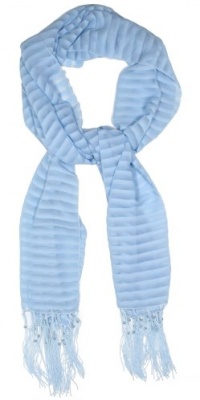 Sarah Wide Stripe Scarf with Fringe Scarf Colors: Blue Sarah Wide Stripe Scarf with Fringe Scarf Colors: Blue