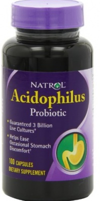 Natrol Acidophilus 100mg Capsules, 100-Count