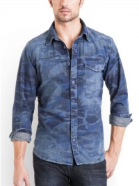GUESS Camo Denim Shirt GUESS Camo Denim Shirt