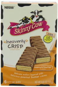 Nestle Skinny Cow Heavenly Peanut Butter Crisp Box, 6 Count, 0.77 Ounce Bars (Pack of 4) Nestle Skinny Cow Heavenly Peanut Butter Crisp Box, 6 Count, 0.77 Ounce Bars (Pack of 4)
