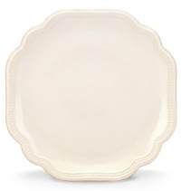 Lenox French Perle Bead Accent Plate, 9-Inch, White Lenox French Perle Bead Accent Plate, 9-Inch, White