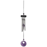 Woodstock Chimes Precious Stone Wind Chimes Collection, Amethyst, 12-Inch Long Woodstock Chimes Precious Stone Wind Chimes Collection, Amethyst, 12-Inch Long