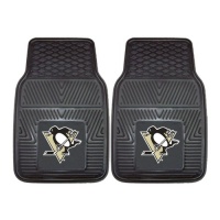 FANMATS 10435 NHL Pittsburgh Penguins Front Heavy Duty Vinyl Car Mat- 2 Pieces FANMATS 10435 NHL Pittsburgh Penguins Front Heavy Duty Vinyl Car Mat- 2 Pieces