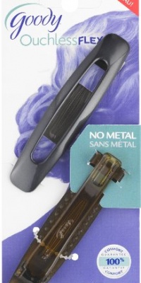 Goody Ouchless Flex Large Autoclasp Barrettes, 2 Count (Pack of 3) Goody Ouchless Flex Large Autoclasp Barrettes, 2 Count (Pack of 3)