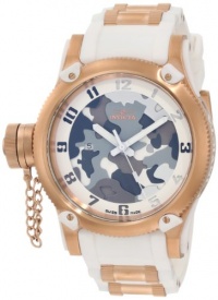 Invicta Men's 11340 Russian Diver Grey, Beige and Brown Camouflage Dial White Polyurethane Watch Invicta Men's 11340 Russian Diver Grey, Beige and Brown Camouflage Dial White Polyurethane Watch