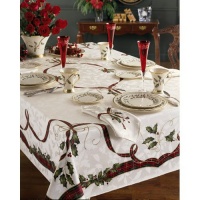 60 X 104 Oblong Lenox Holiday Nouveau Christmas Tablecloth 60 X 104 Oblong Lenox Holiday Nouveau Christmas Tablecloth
