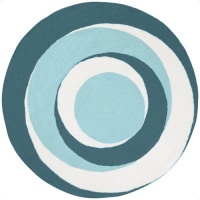 Playground Blue Kids Rug Size: Round 6' Playground Blue Kids Rug Size: Round 6'
