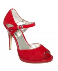 A pretty peep-toe is an instant mood-booster. Alfani's Maiya platform sandals feature a small covered platform and an adjustable ankle strap. A pretty peep-toe is an instant mood-booster. Alfani's Maiya platform sandals feature a small covered platform and an adjustable ankle strap.