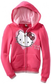 Hello Kitty Girls 2-6X Hoodie with Heart Hello Kitty Girls 2-6X Hoodie with Heart