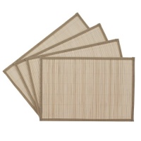 Benson Mills Bali Bamboo Placemats, Beige, Set of 4 Benson Mills Bali Bamboo Placemats, Beige, Set of 4