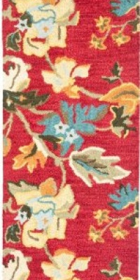 Area Rug 2x8 Runner Country & Floral Red - Multi Color Color - Safavieh Blossom Rug from RugPal Area Rug 2x8 Runner Country & Floral Red - Multi Color Color - Safavieh Blossom Rug from RugPal