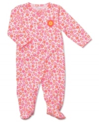 Just like a bouquet of flowers, she'll be happy to wear this floral sleeper by Carter's. Just like a bouquet of flowers, she'll be happy to wear this floral sleeper by Carter's.