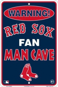 Boston Red Sox Fan Man Cave Metal Sign 8 x 12 Boston Red Sox Fan Man Cave Metal Sign 8 x 12