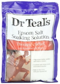 Dr. Teal's Epsom Salt Soaking Solution, Rosemary and Mint, 48 Ounce Dr. Teal's Epsom Salt Soaking Solution, Rosemary and Mint, 48 Ounce