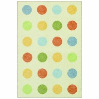 Townhouse Rugs Polka Dot Netural Rug,40-Inch by 60-Inch Townhouse Rugs Polka Dot Netural Rug,40-Inch by 60-Inch
