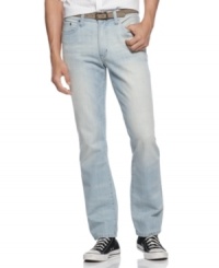 Lighten up. These bleached jeans from Kenneth Cole Reaction are an easy way to change your summer denim style. Lighten up. These bleached jeans from Kenneth Cole Reaction are an easy way to change your summer denim style.