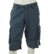 INC International Concepts Solid Blue Chambray Long Shorts